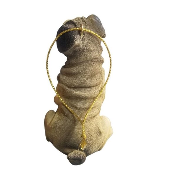 Pug Christmas Ornament ACA Limited Edition 3" Dog Puppy Figural - Picture 3 of 5